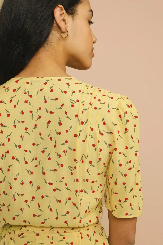 MATHILDE Dress Mini Tulipe Paille Women Rouje Dresses