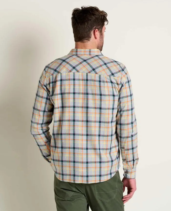 Men039s Flannagan Long Sleeve Shirt Heather Grey ToadandCo Shirts