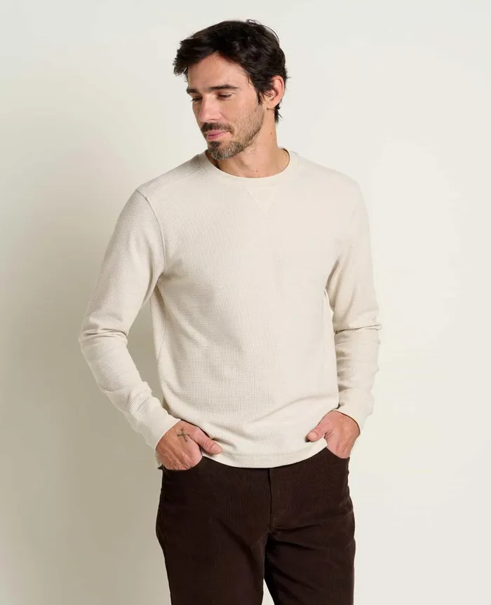 Men039s Framer II Long Sleeve Crew Oatmeal ToadandCo TShirts