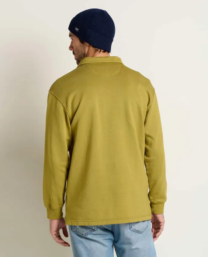 Men039s Hemp Daybreaker Rugby Green Moss ToadandCo Jackets and Layers