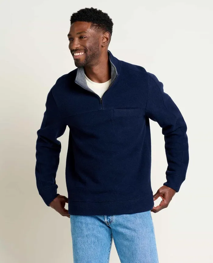 Men039s Kennicott Quarter Zip Sweater True Navy ToadandCo Jackets and Layers