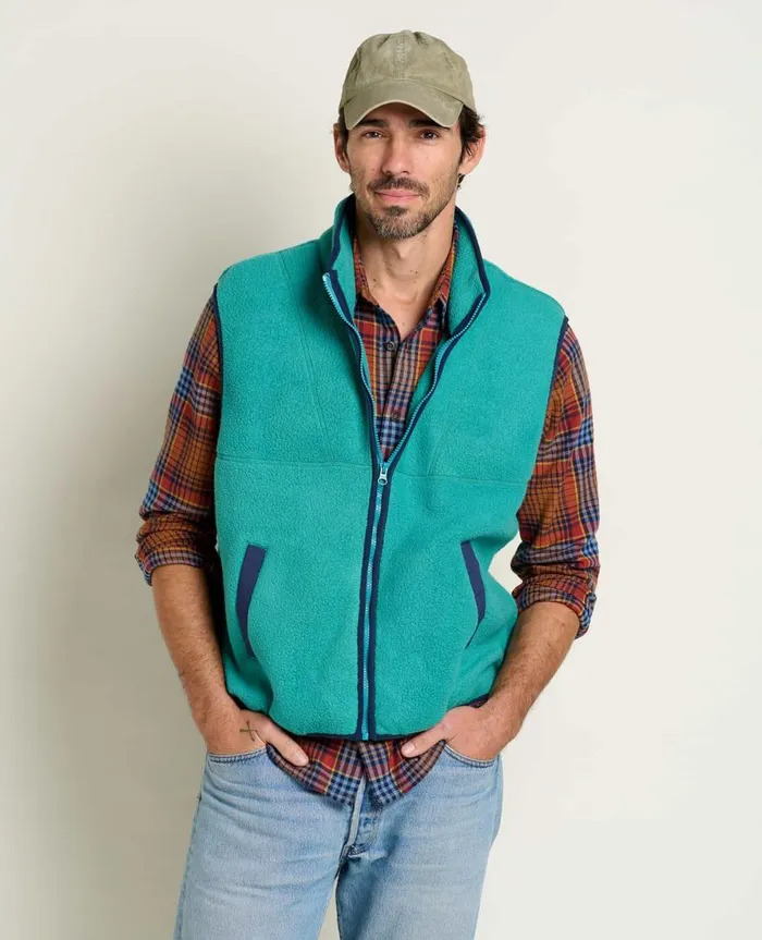 Men039s Men039s Campo Fleece Vest Cyan ToadandCo Jackets and Layers
