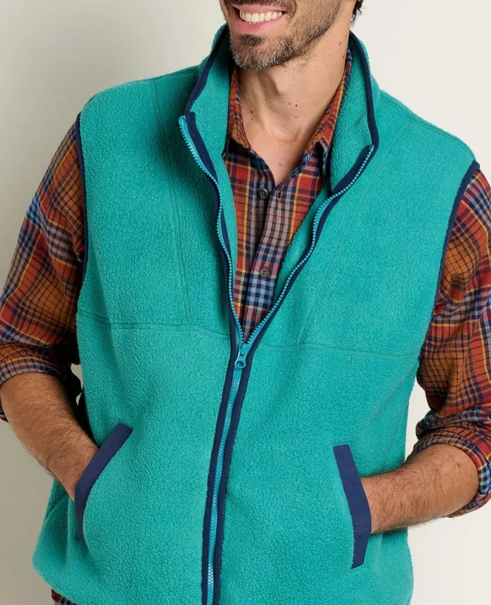 Men039s Men039s Campo Fleece Vest Cyan ToadandCo Jackets and Layers