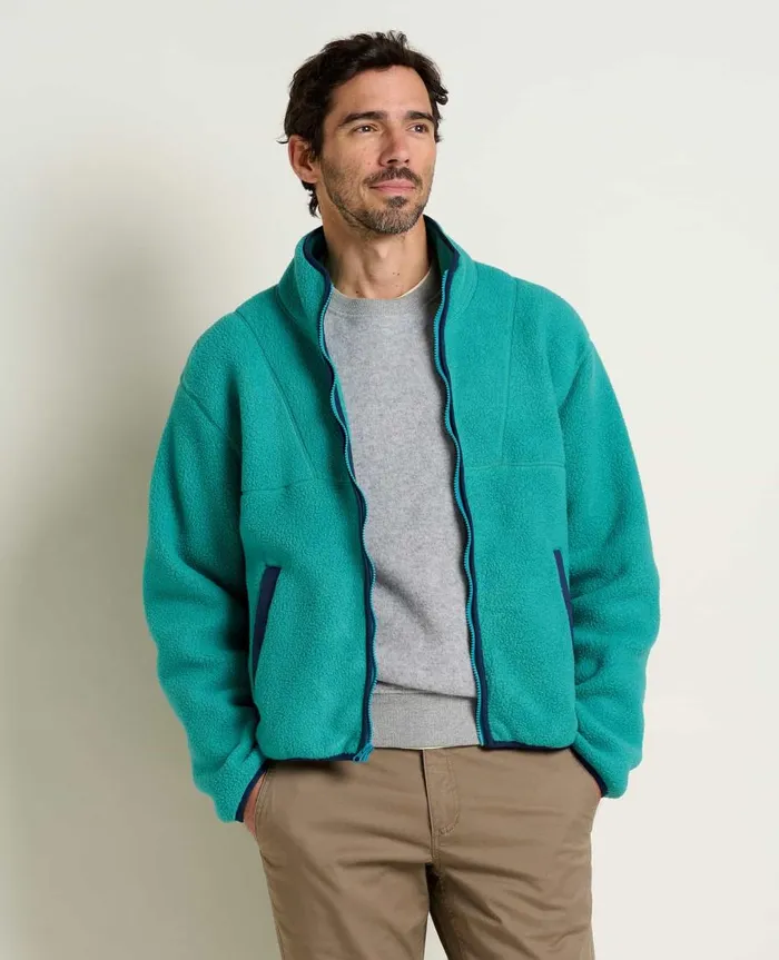 Men039s Men039s Campo Fleece Zip Jacket Cyan ToadandCo Jackets and Layers