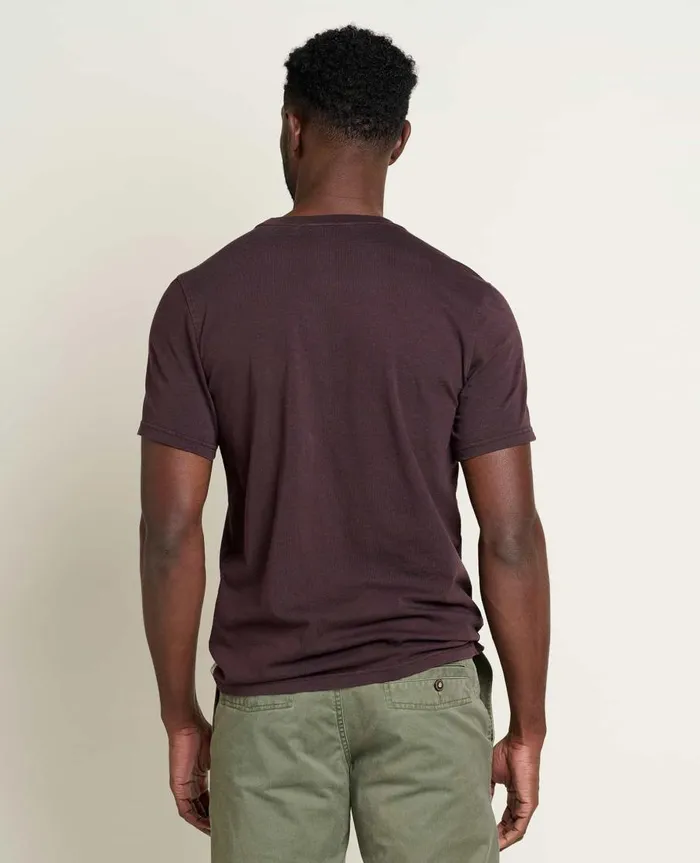 Men039s Men039s Primo Short Sleeve Crew Carob ToadandCo TShirts