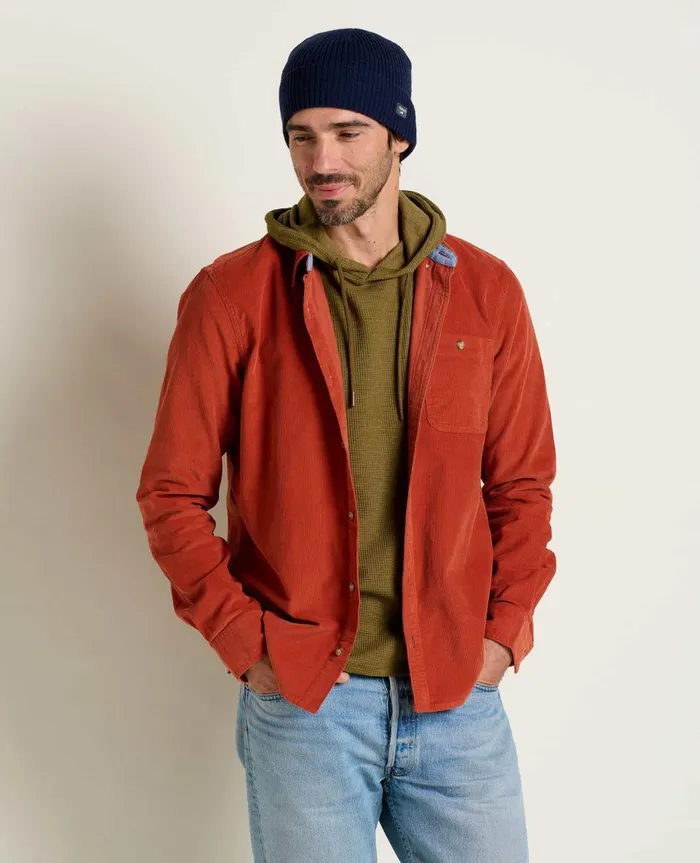 Men039s Men039s Scouter Cord Long Sleeve Shirt Cinnamon ToadandCo Shirts