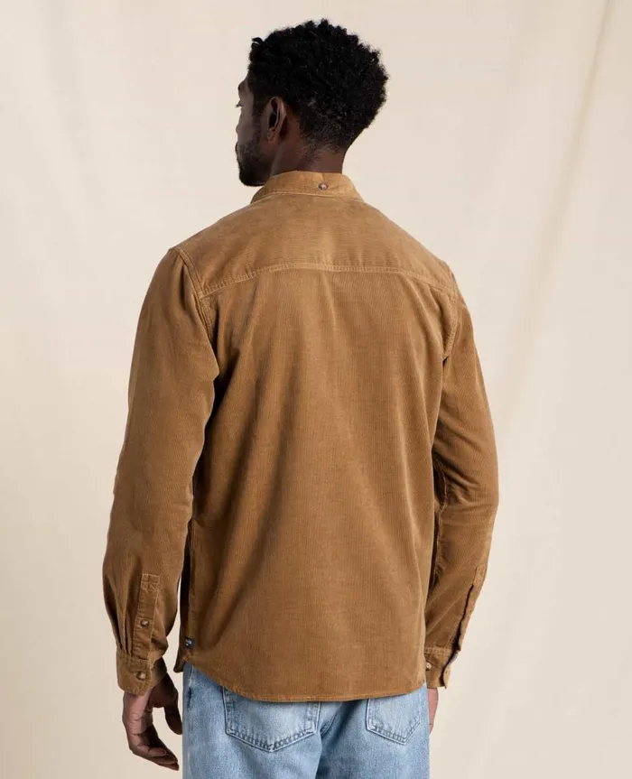 Men039s Men039s Scouter Cord Long Sleeve Shirt Honey Brown ToadandCo Shirts