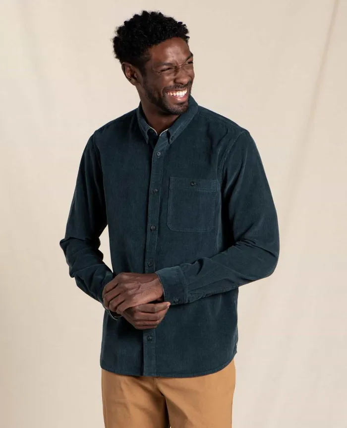 Men039s Men039s Scouter Cord Long Sleeve Shirt Midnight ToadandCo Shirts