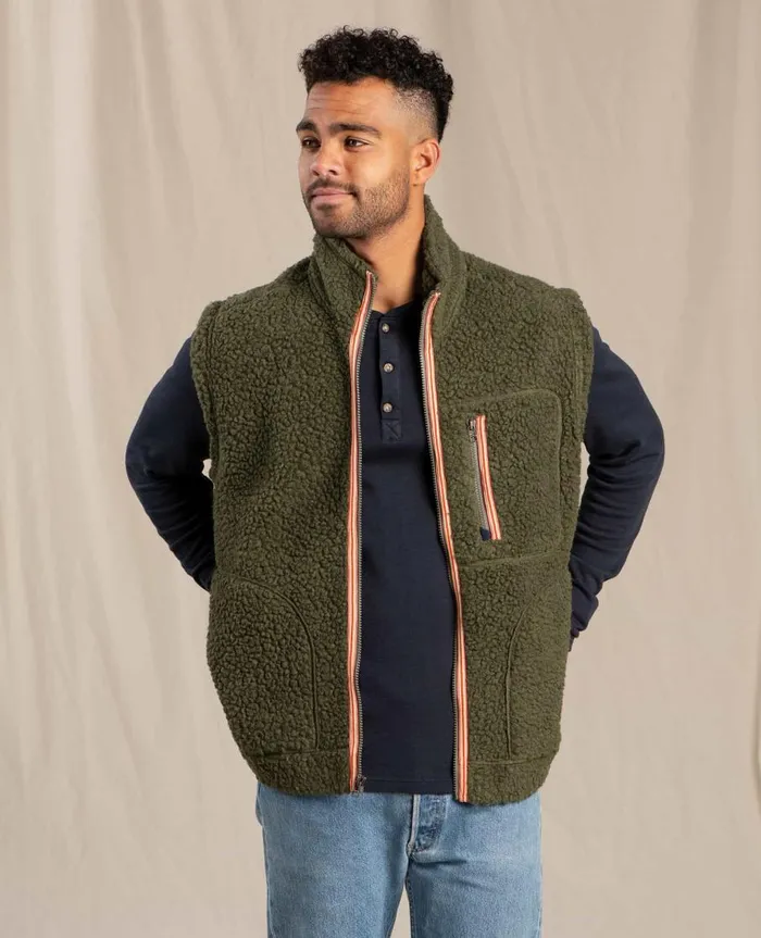 Men039s Men039s Sespe Sherpa Vest Beetle ToadandCo Jackets and Layers