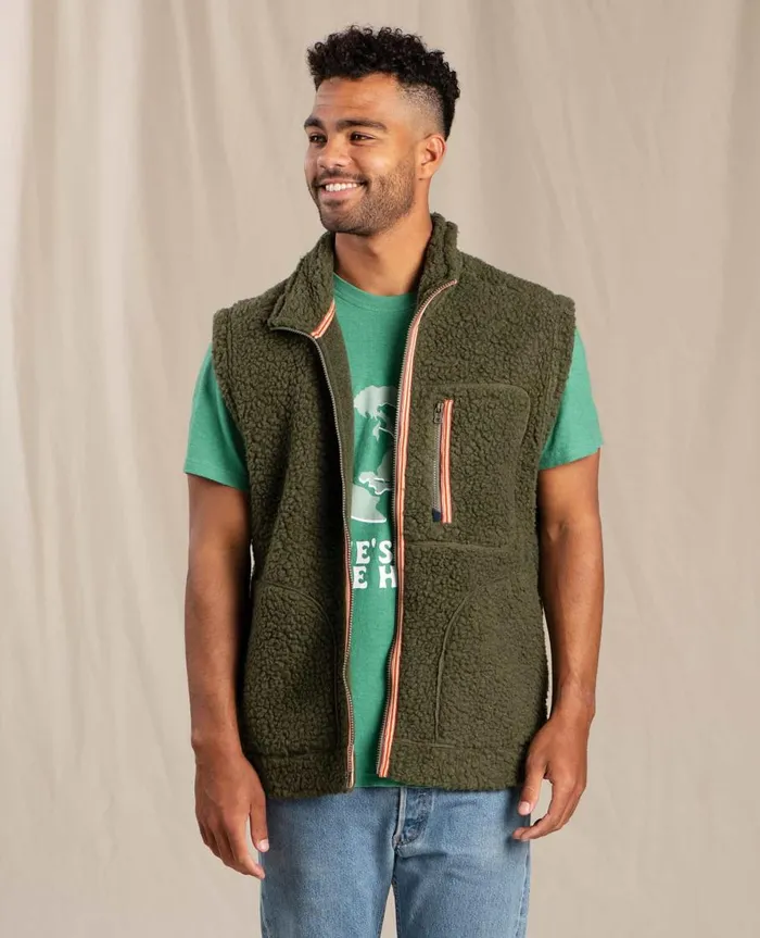 Men039s Men039s Sespe Sherpa Vest Beetle ToadandCo Jackets and Layers