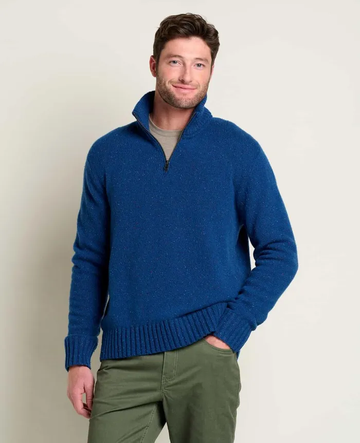 Men039s Men039s Wilde 14 Zip Sweater True Navy ToadandCo Sweaters