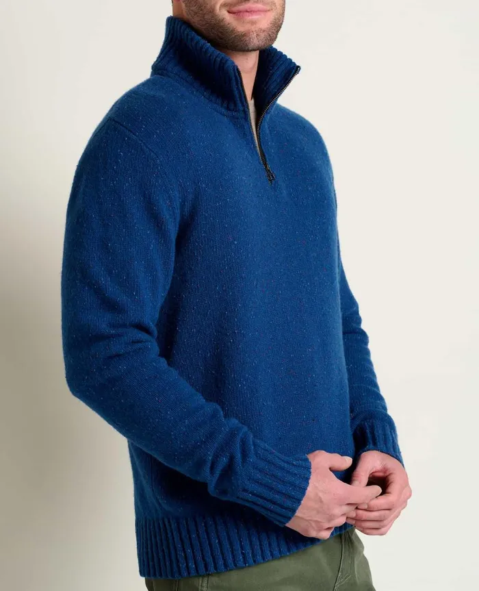 Men039s Men039s Wilde 14 Zip Sweater True Navy ToadandCo Sweaters