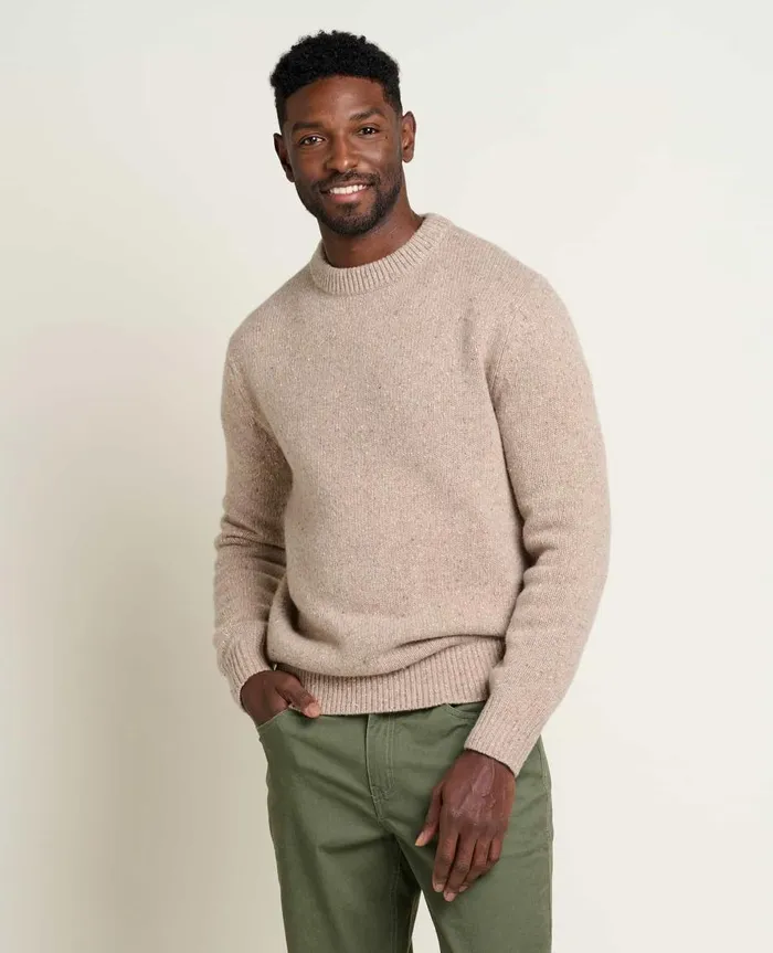 Men039s Men039s Wilde Crew Sweater Honey Brown ToadandCo Sweaters