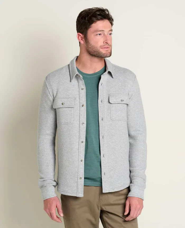 Men039s Moonwake Long Sleeve Shirt Heather Grey ToadandCo Shirts