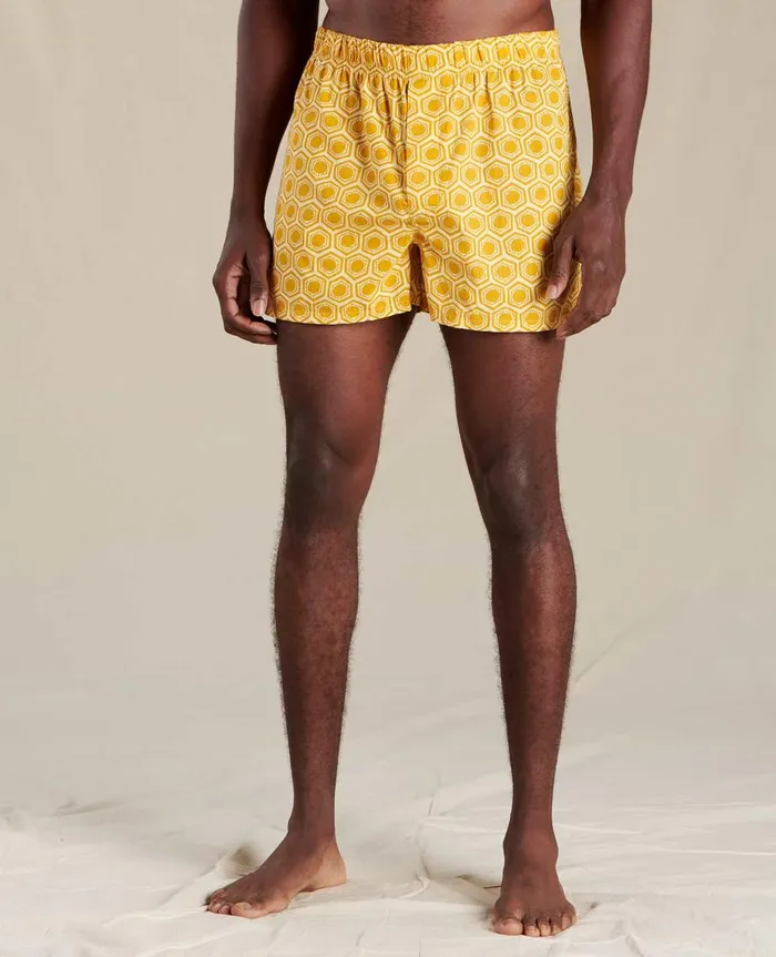 Men039s Woven Boxer Butter Honeycomb Print ToadandCo Underwear and Accessories