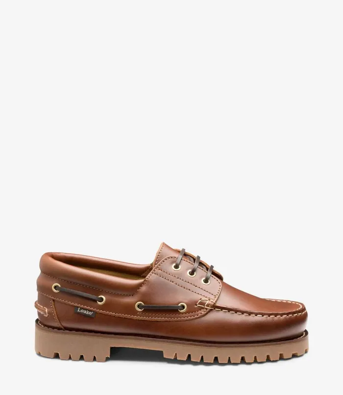 Men 522 Brown Loake Boat Shoes