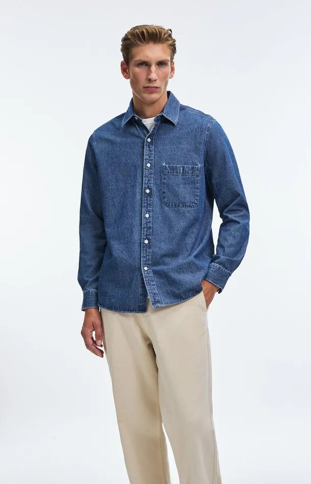 Men A Day039s March Denim Mason Sturdy Denim Shirt