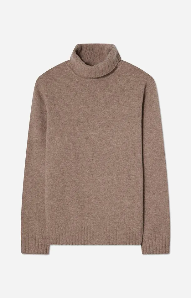 Men A Day039s March Knitwear Kodiak Boiled Merino Roll Neck