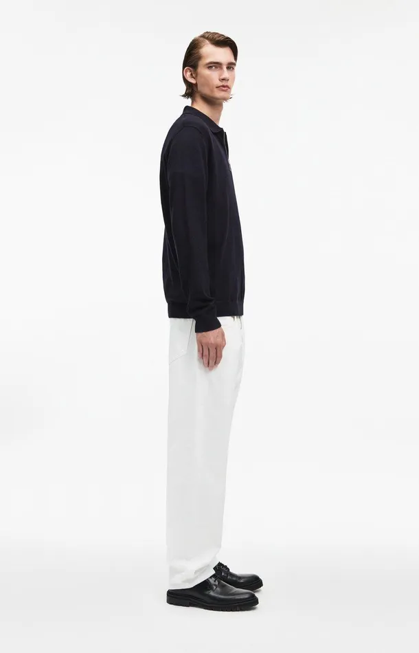 Men A Day039s March Knitwear Thompson Merino HalfZip Polo Men A Day039s March Knitwear Thompson Merino HalfZip Polo