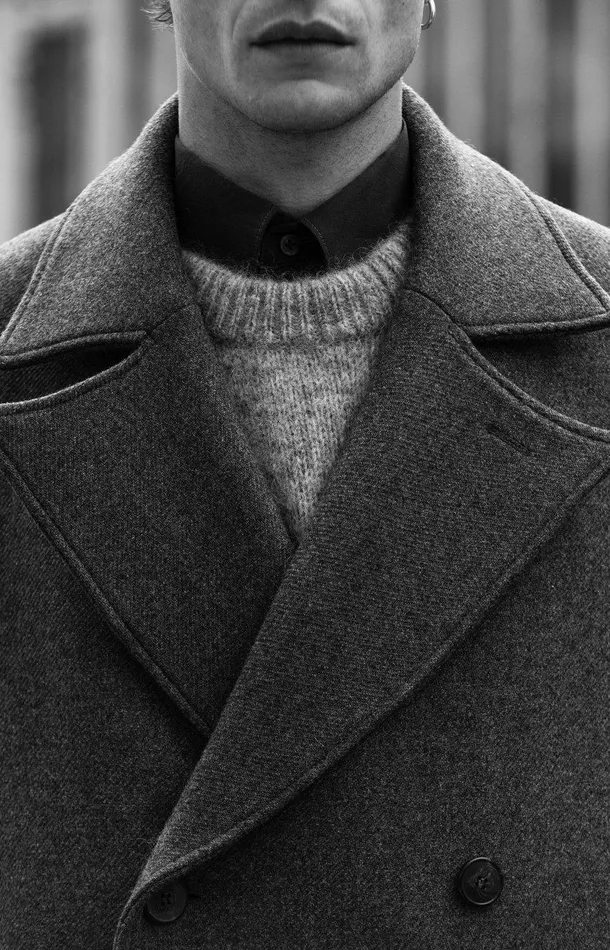 Men A Day039s March Outerwear Bristol Double Breasted Wool Coat