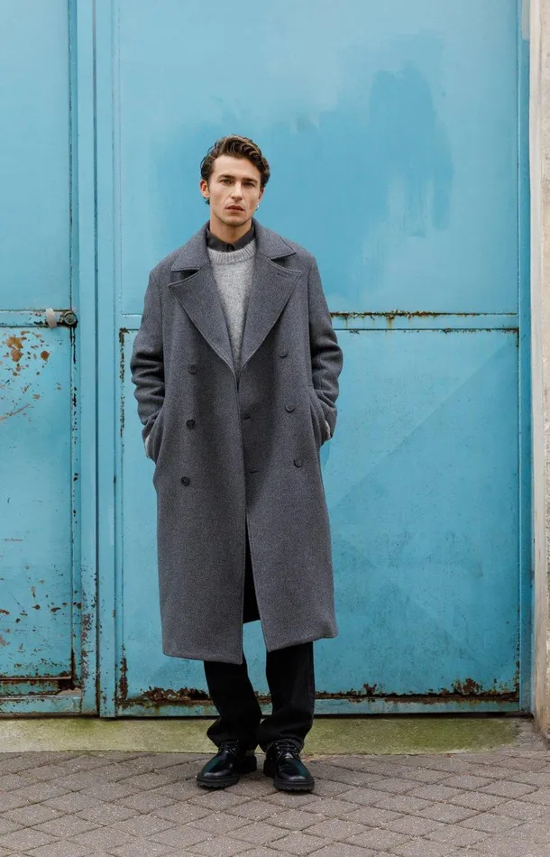 Men A Day039s March Outerwear Bristol Double Breasted Wool Coat