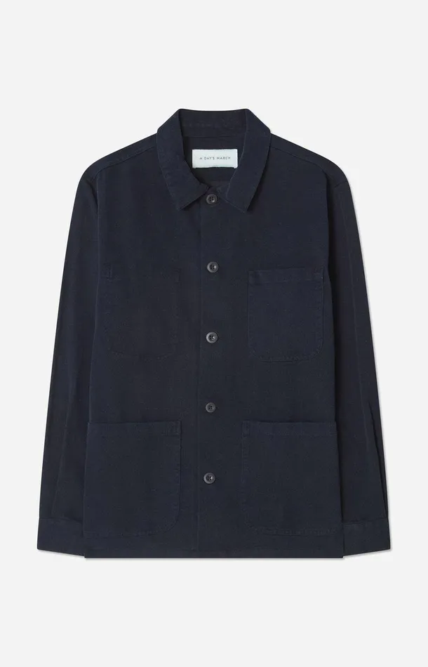 Men A Day039s March Overshirts Algot Cotton Lyocell Overshirt