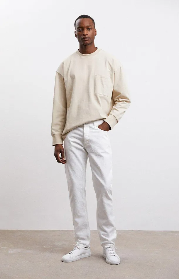 Men A Day039s March Trousers Denim No2 Off White