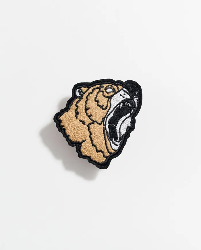 Men Accessories Billy Reid Collegiate Bear Patch Prairie Sand