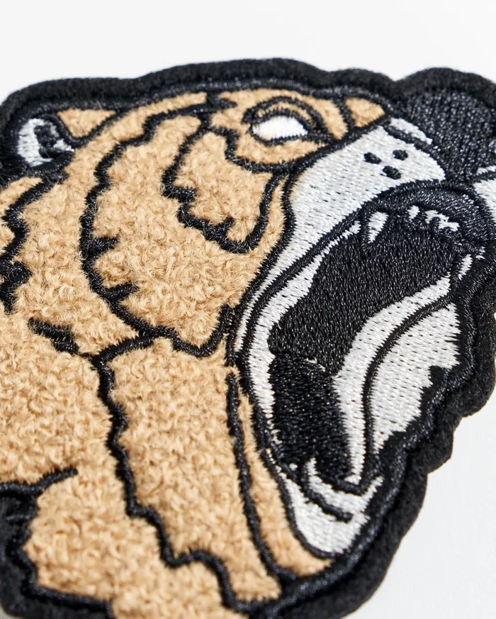Men Accessories Billy Reid Collegiate Bear Patch Prairie Sand