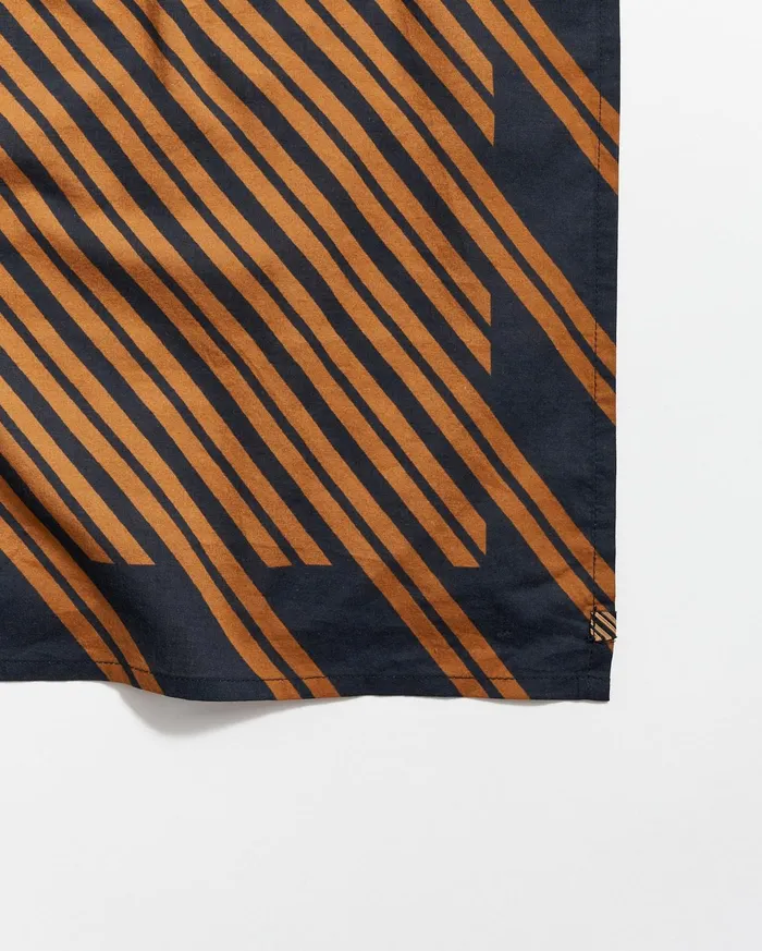 Men Accessories Billy Reid Heirloom Stripe Bandana Blackgold