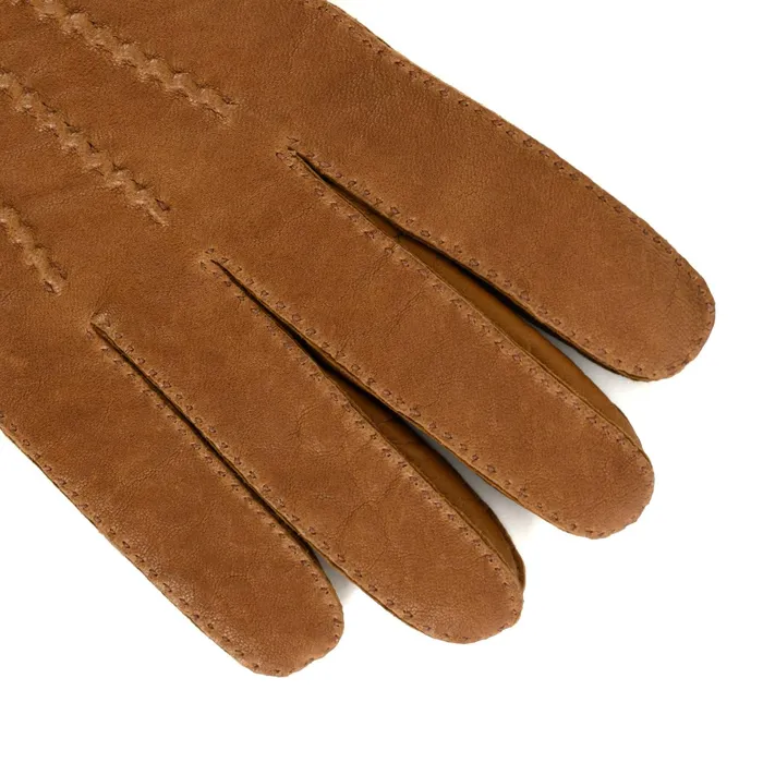 Men Accessories Billy Reid Mens Leather Gloves Cigar