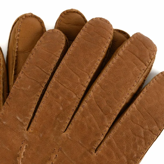 Men Accessories Billy Reid Mens Leather Gloves Cigar