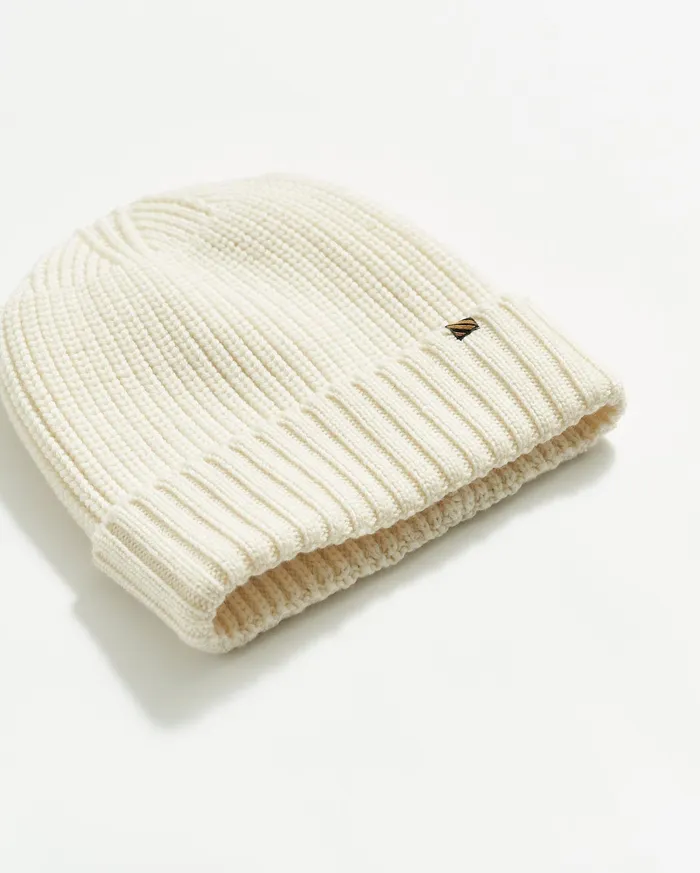 Men Accessories Billy Reid Wool Ribbon Beanie Natural
