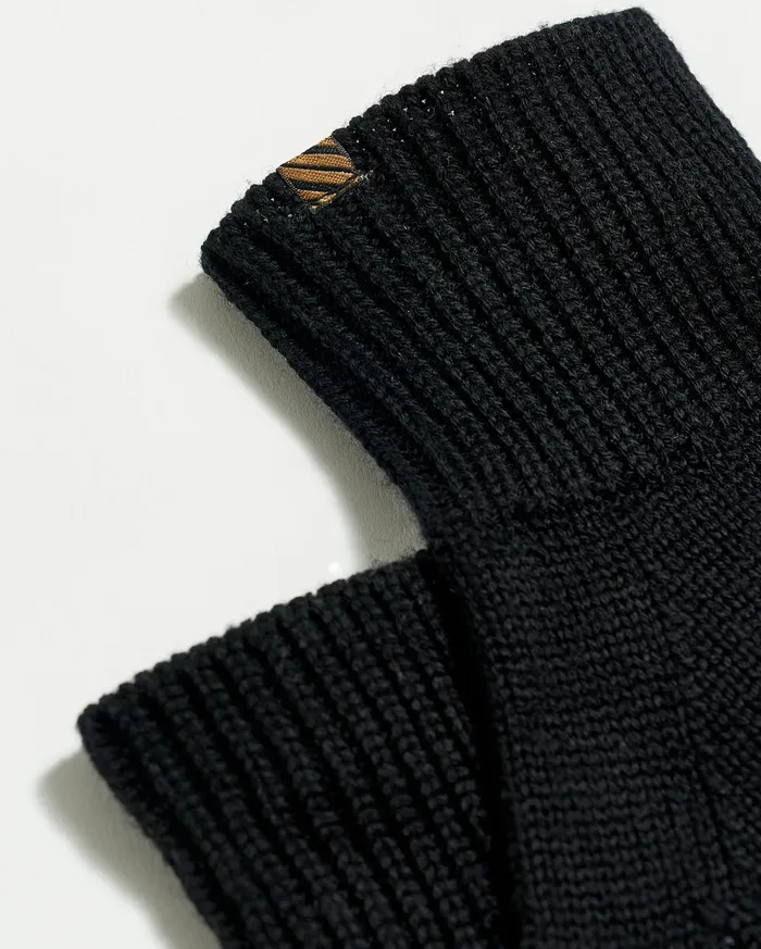 Men Accessories Billy Reid Wool Ribbon Gloves Black