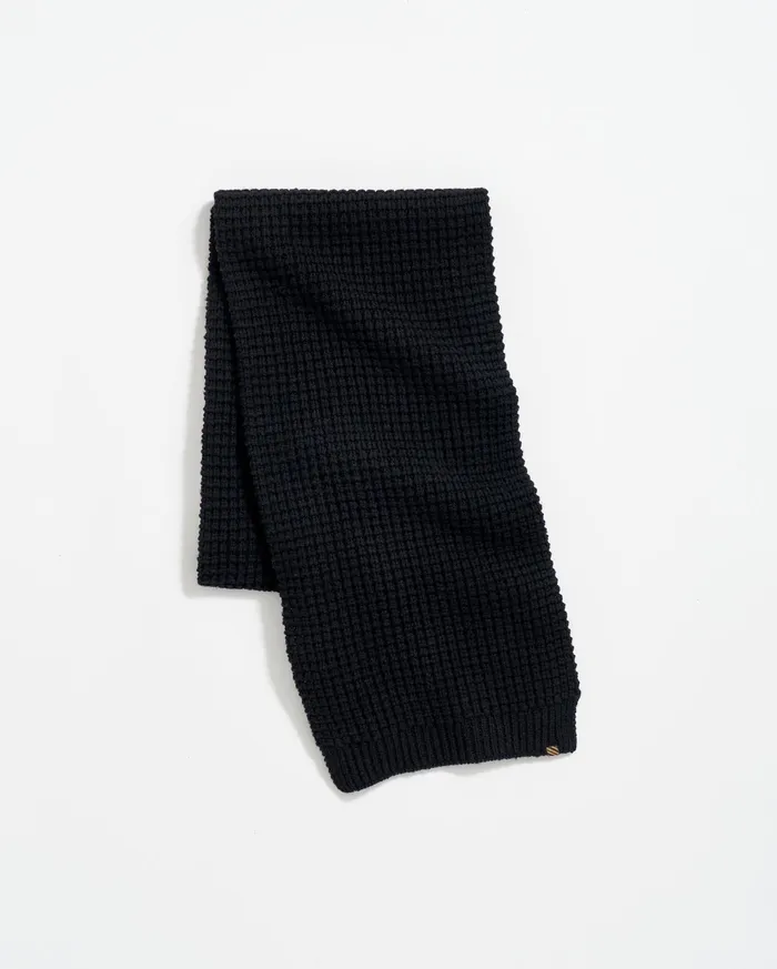 Men Accessories Billy Reid Wool Ribbon Scarf Black