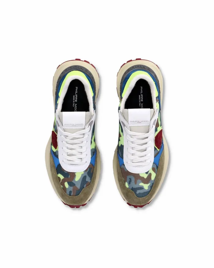 Men Antibes Sneakers GreenYellow Shoes Philippe Model Paris Running