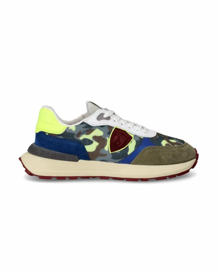 Men Antibes Sneakers GreenYellow Shoes Philippe Model Paris Running