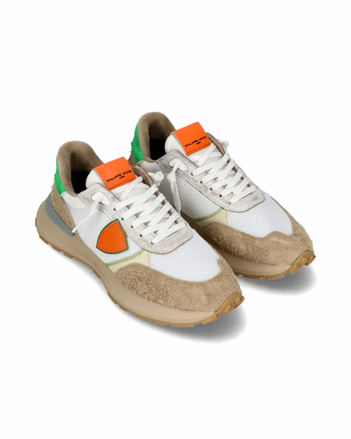 Men Antibes Sneakers WhiteBrown Shoes Paris Philippe Model Paris Low