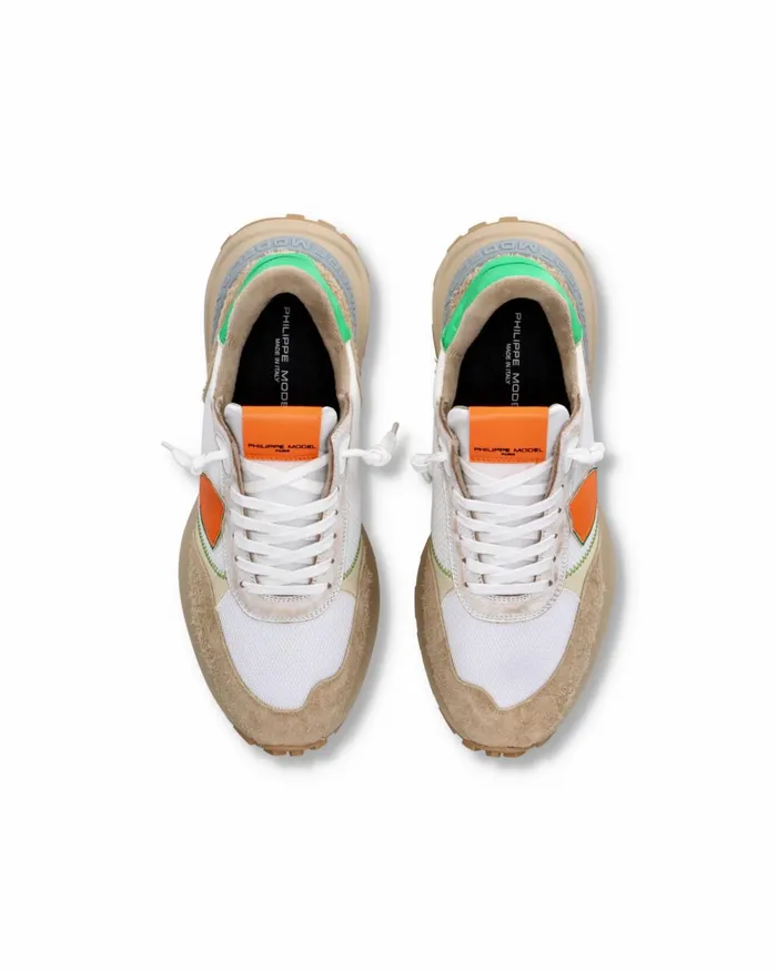 Men Antibes Sneakers WhiteBrown Shoes Paris Philippe Model Paris Low