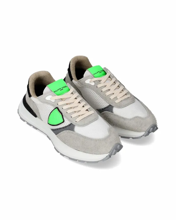 Men Antibes Sneakers WhiteGreen Shoes Paris Philippe Model Paris Running