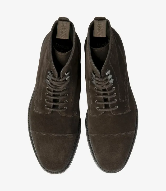 Men Aquarius Dark Brown Suede Loake Boots Men Aquarius Dark Brown Suede Loake Boots