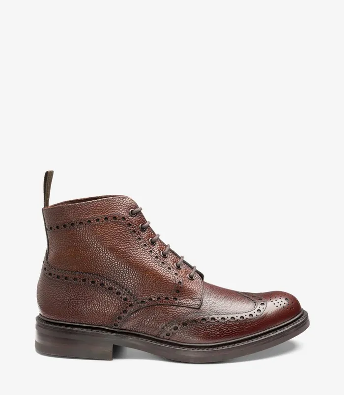Men Bedale Oxblood Grain Loake Boots