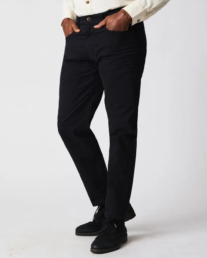 Men Bottoms Billy Reid 5 Pocket Pant Black