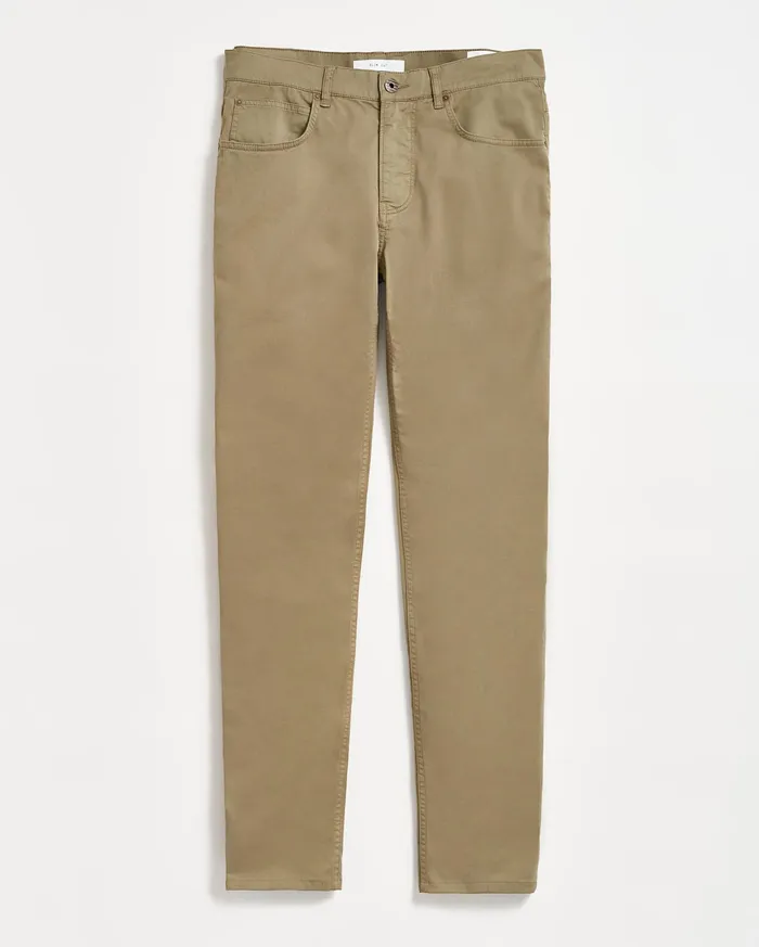 Men Bottoms Billy Reid 5 Pocket Pant Moss Green