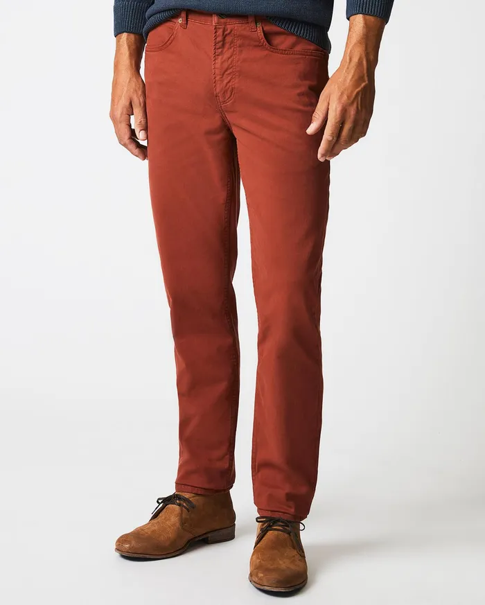 Men Bottoms Billy Reid 5 Pocket Pant Rust Red
