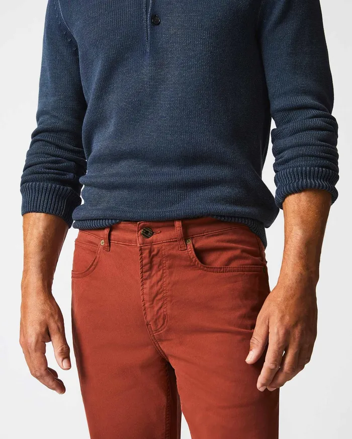 Men Bottoms Billy Reid 5 Pocket Pant Rust Red
