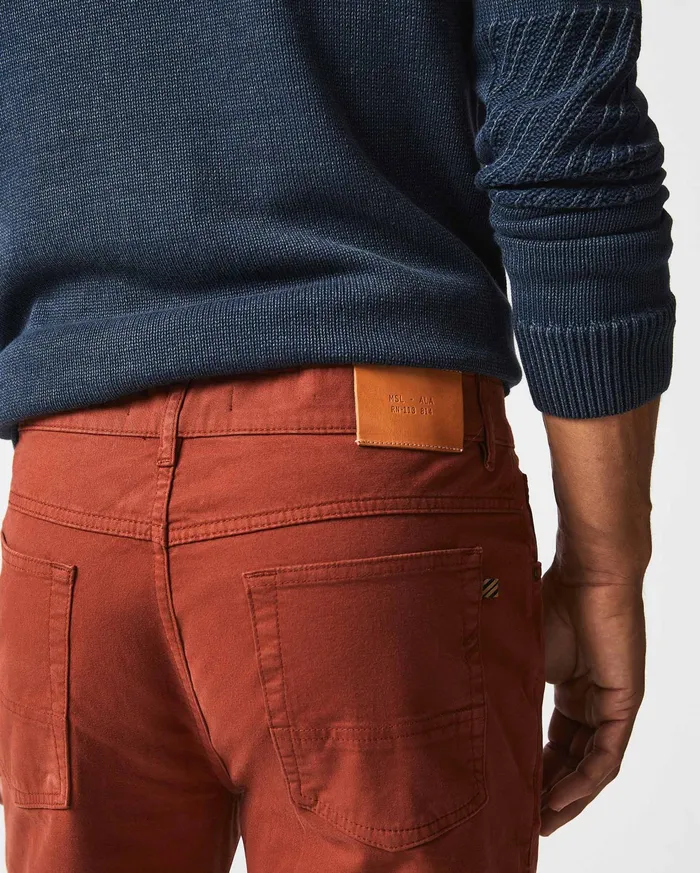 Men Bottoms Billy Reid 5 Pocket Pant Rust Red