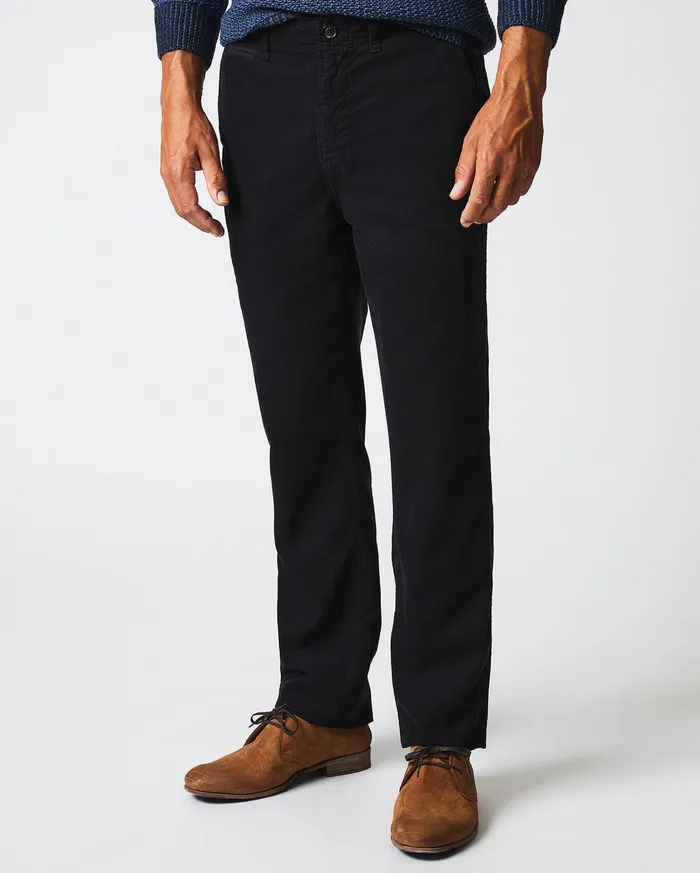 Men Bottoms Billy Reid Cord Chino Pant Black