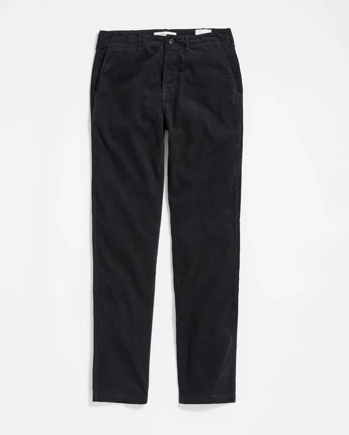 Men Bottoms Billy Reid Cord Chino Pant Black