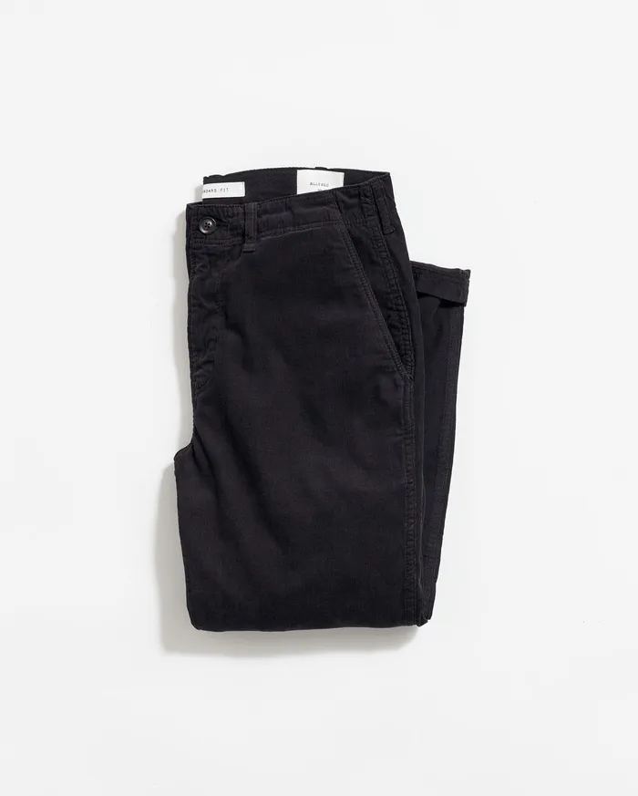 Men Bottoms Billy Reid Cord Chino Pant Black